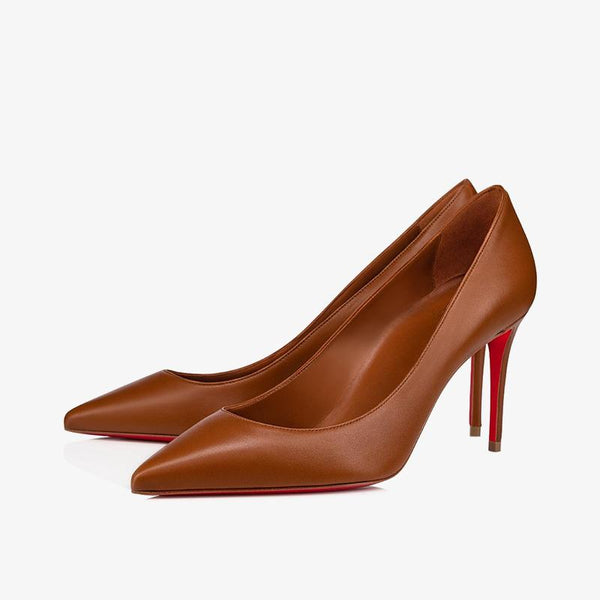 Stylish Browm Leather Pumps - ARNO CONTI
