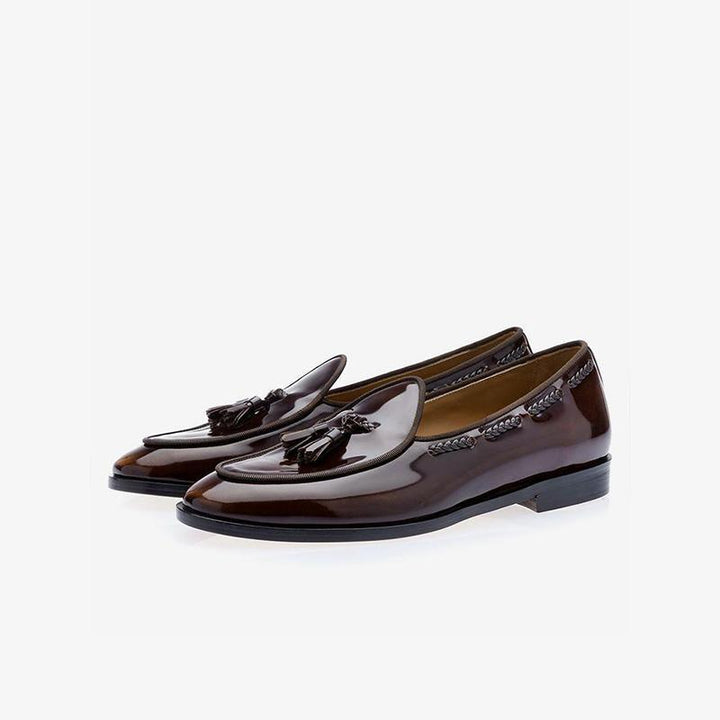 Men's Tassel Loafer Slip-On Shoes - Arno Conti Shoe