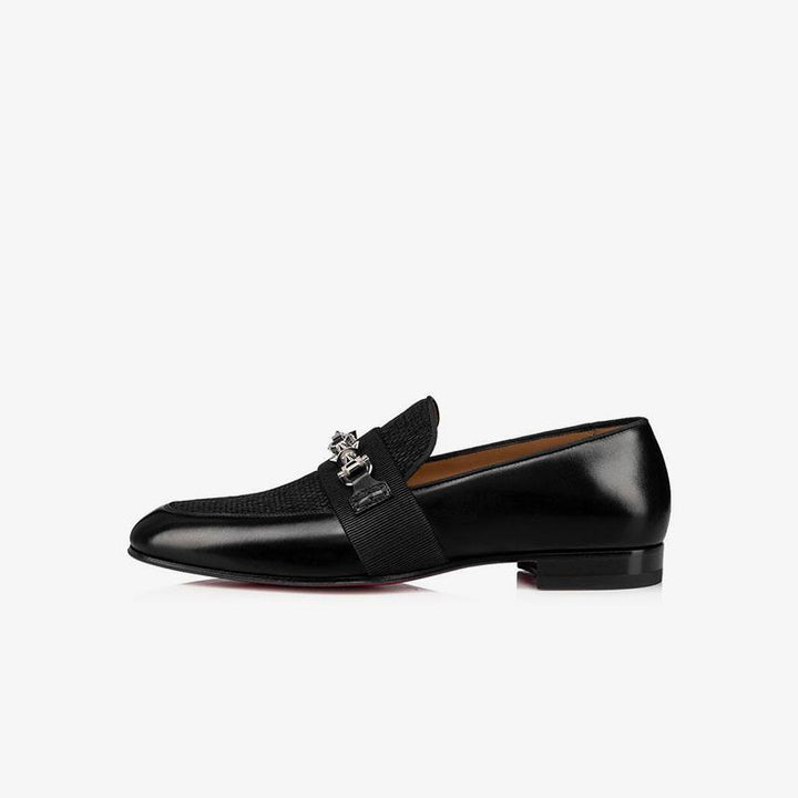 Mesh Loafers with Decorative Buckle - ARNO CONTI
