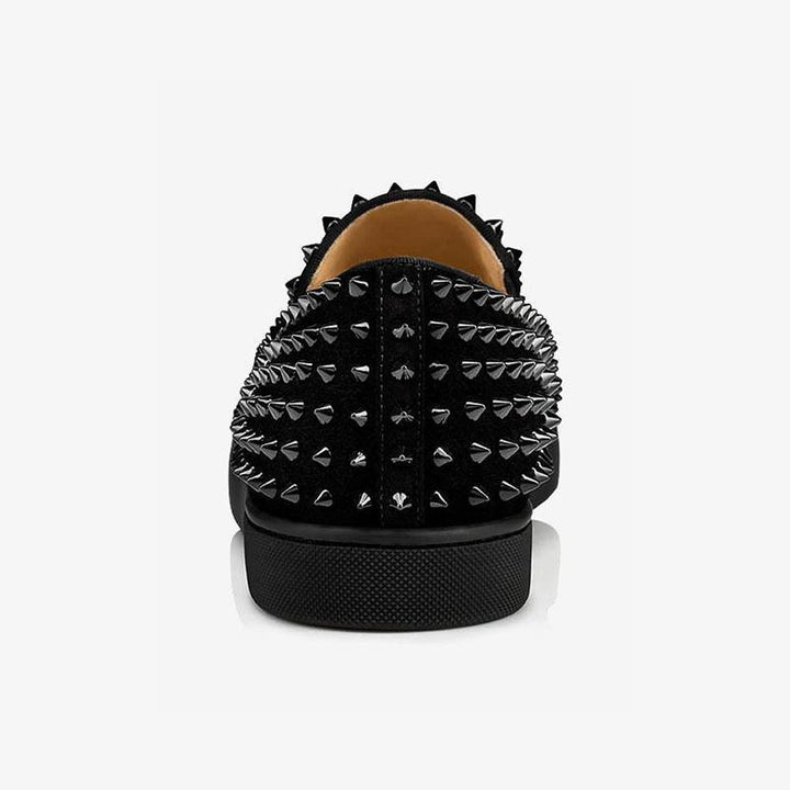 Black Suede Slip-On Sneakers - ARNO CONTI