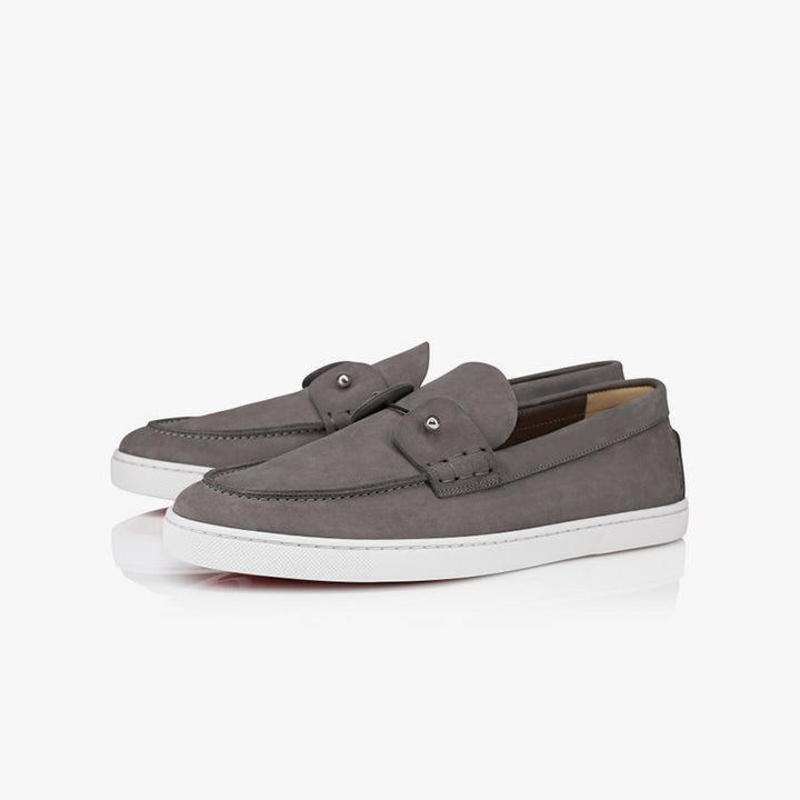Suede Sliver Collar Boat Shoes Sneakers - ARNO CONTI