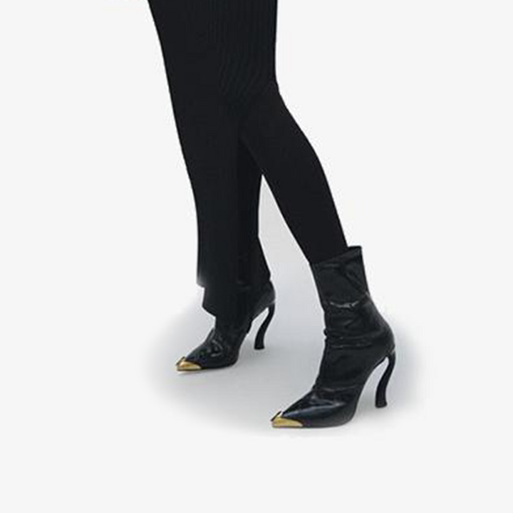 Black Patent Ankle Boots - Arno Conti Shoe
