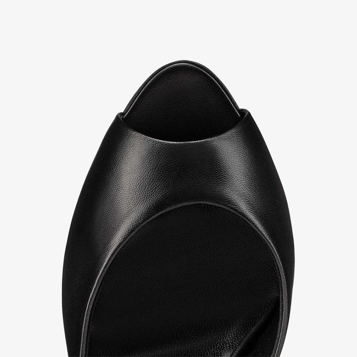 Black Calf Slingback Pump - ARNO CONTI