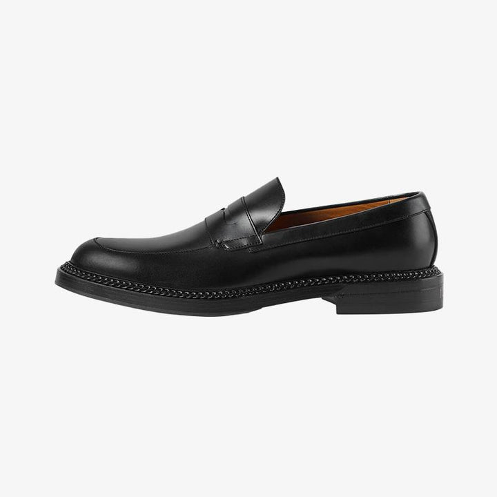 Black Leather Loafers - Arno Conti Shoe