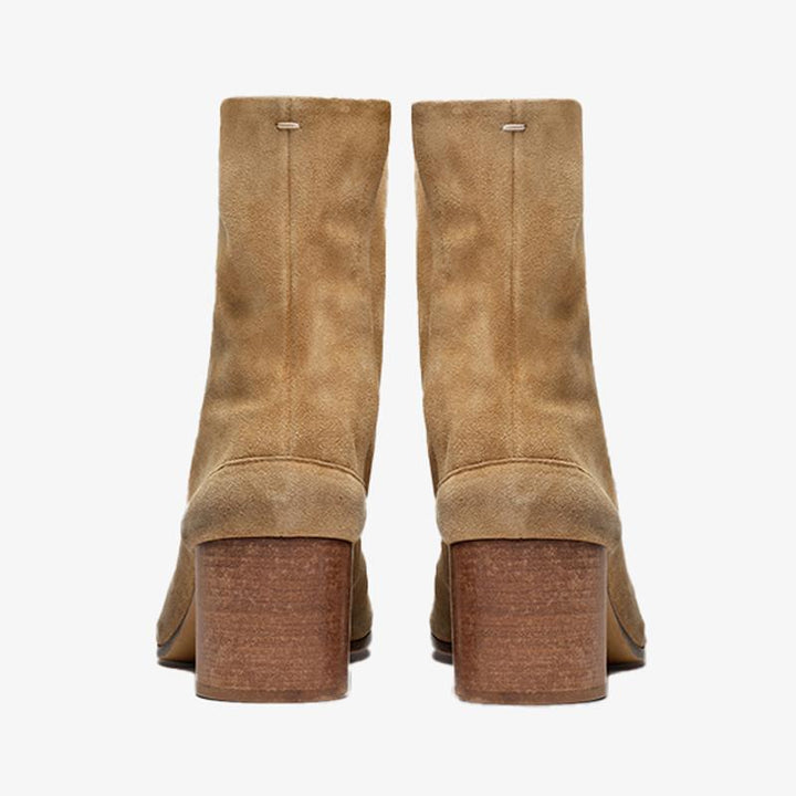 Solid Soft Suede Leather Ankle Boots - Arno Conti Shoe