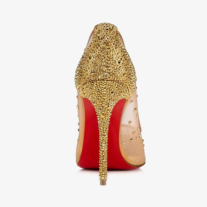 Crystal Gold Strass Pump - ARNO CONTI