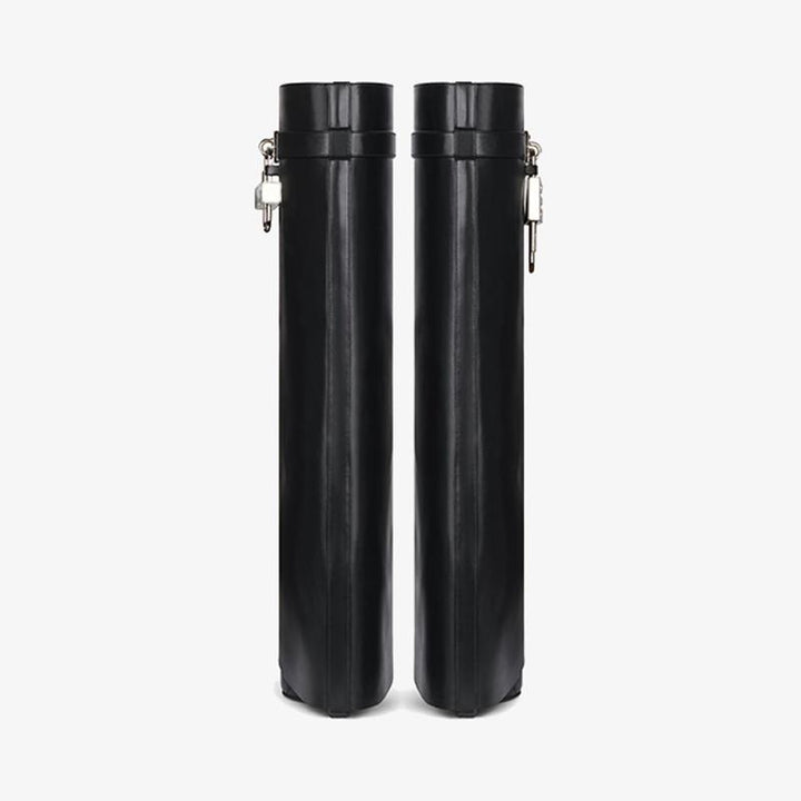 Sleek Black Slip-On High Boots - Arno Conti Shoe