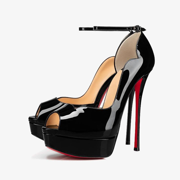 Sophisticated Patent Leather Pump 140mm - ARNO CONTI