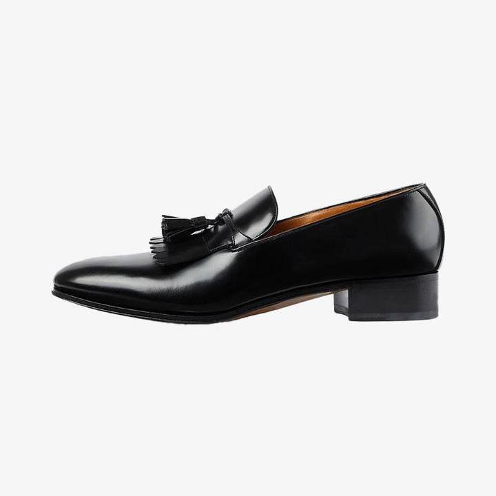Handcrafted Leather Loafers with Tassel Detail - Arno Conti Shoe