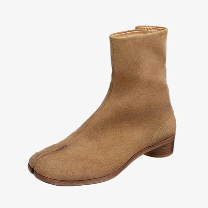 Suede Ankle Boots with Aged Finish - Arno Conti Shoe