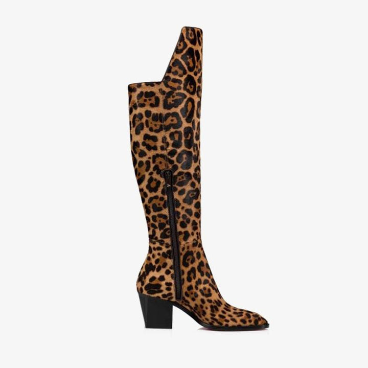 Brown leopard Androgynous Boot - ARNO CONTI