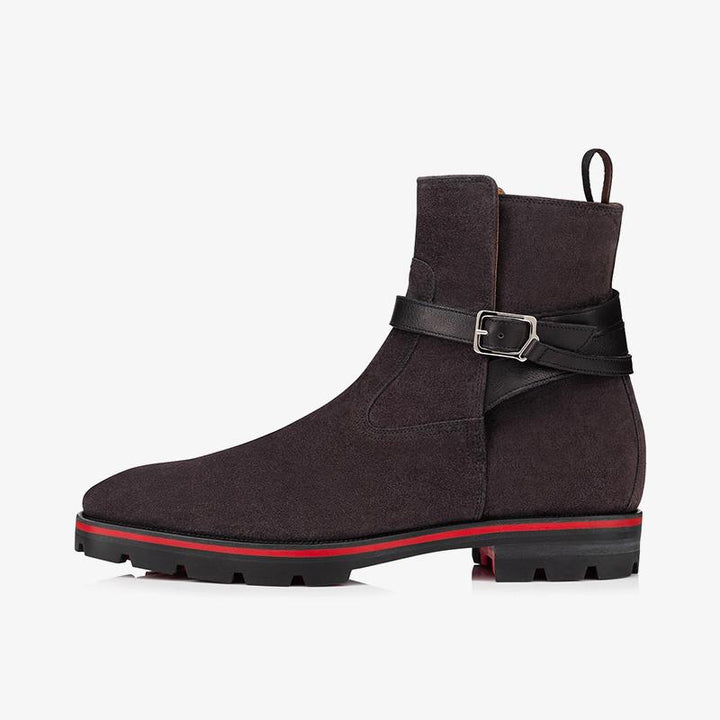 Western-Inspired Urban Dark Red Boot - ARNO CONTI