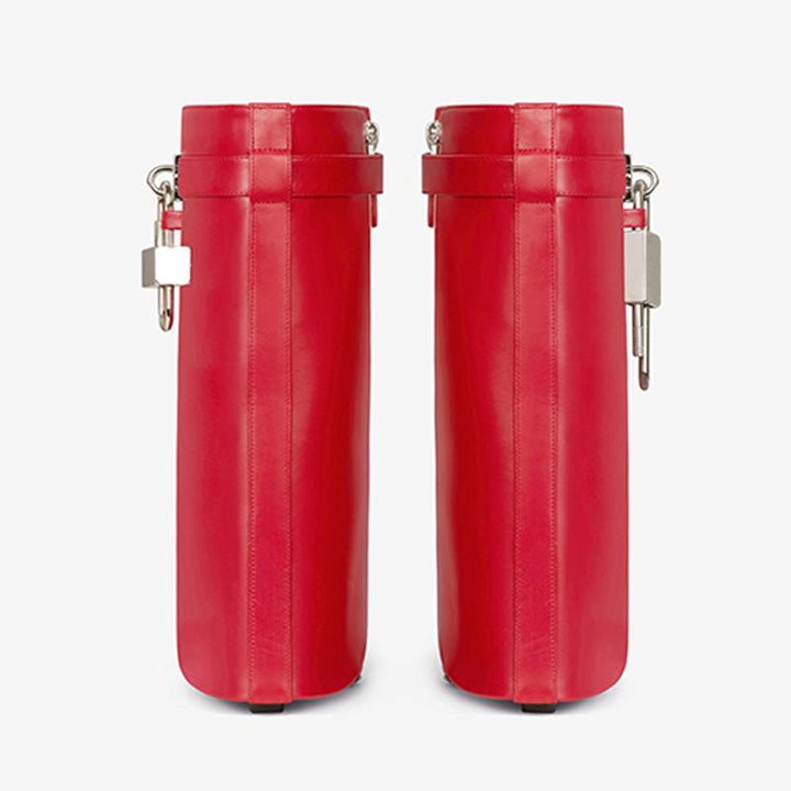 Refined Red Smooth Calfskin Ankle Boots - Arno Conti Shoe