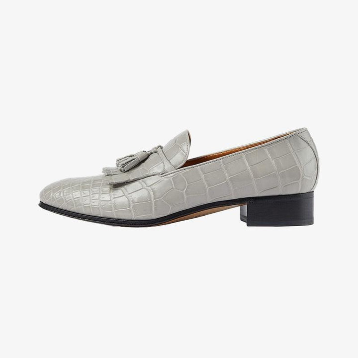 Leather Loafers with Tassel Detail - Arno Conti Shoe