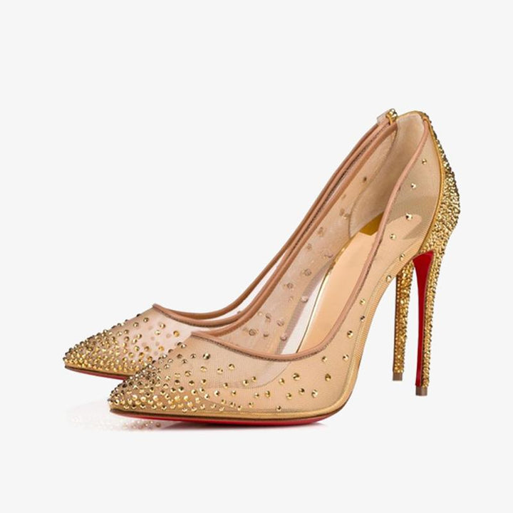 Crystal Gold Strass Pump - ARNO CONTI
