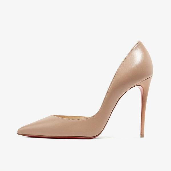 Timeless Nude Beige Leather Pumps - ARNO CONTI