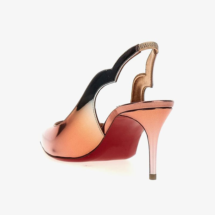 Stylish Multi-color Mirrored Leather Slingback - ARNO CONTI