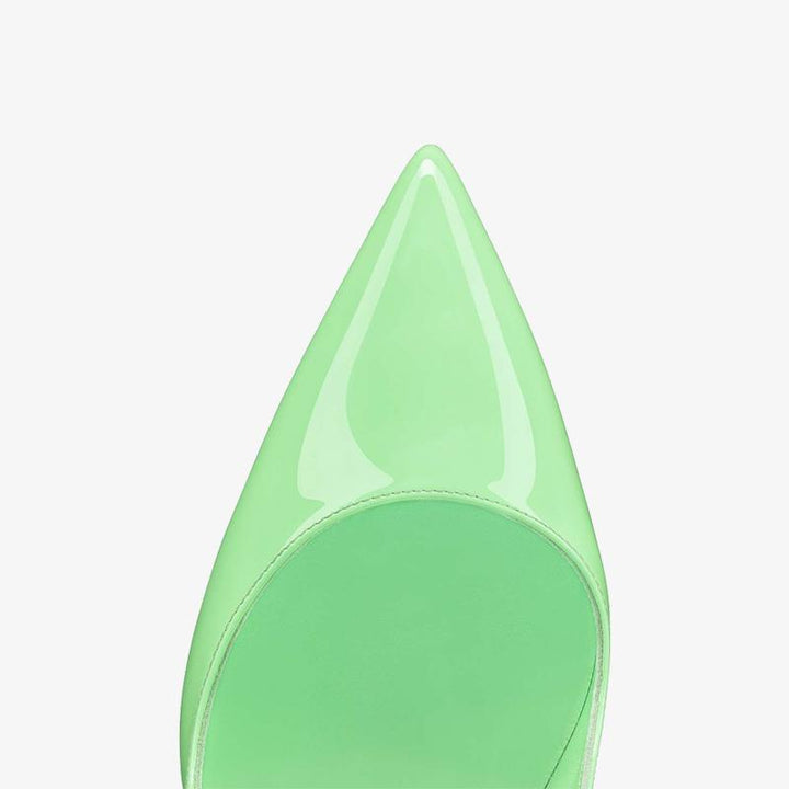 Glossy Green Pointy Pump - ARNO CONTI