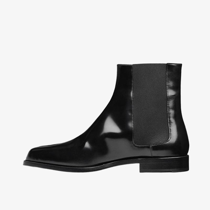 Patent Calf Leather Split-Toe Boots Unisex - Arno Conti Shoe