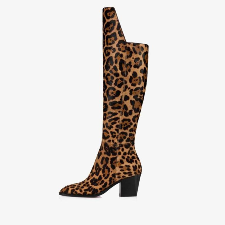 Brown leopard Androgynous Boot - ARNO CONTI