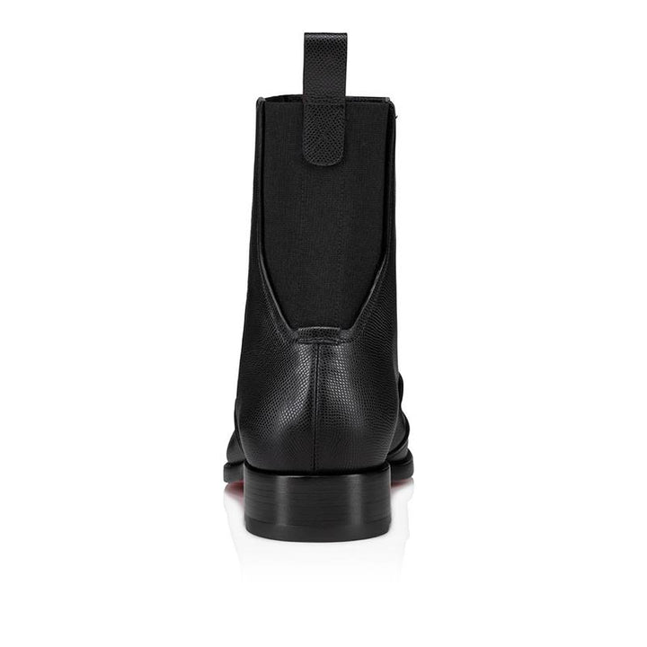 Black Textured Leather Boot - ARNO CONTI