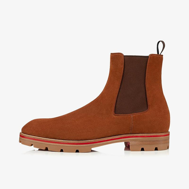 Men's Brown Suede Ankle Boot - ARNO CONTI