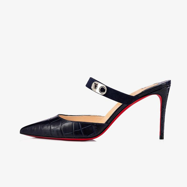 Alligator-Embossed Sandal - ARNO CONTI