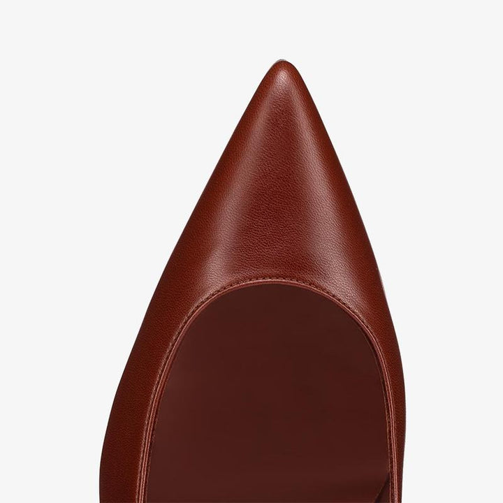 Luxurious Burgundy Leather Pumps - ARNO CONTI