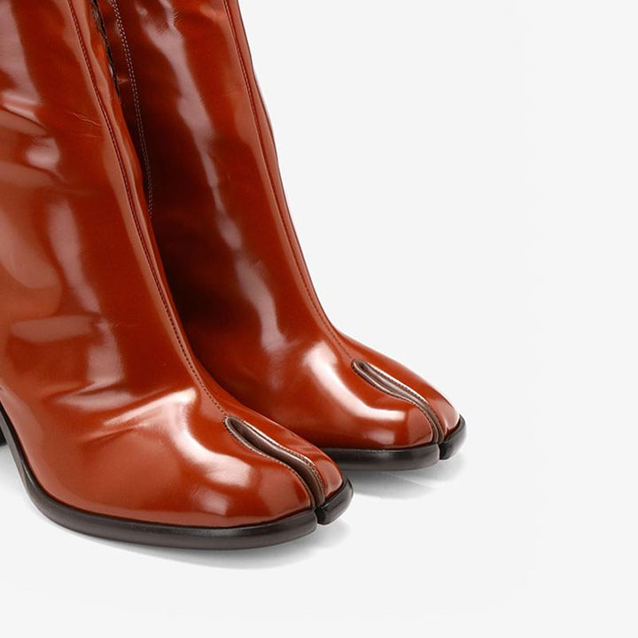 Brushed Leather Knee-High Riding Boots - Arno Conti Shoe