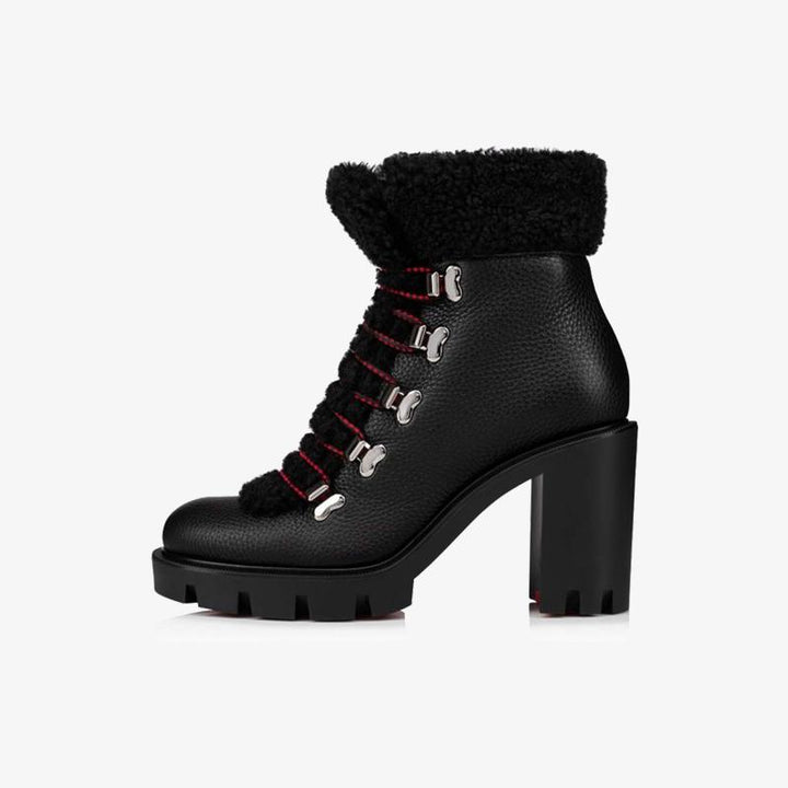 Textured Black Ankle Boots - ARNO CONTI