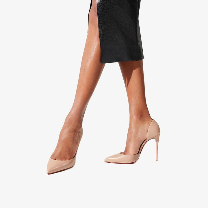 Beige calf Leather Stiletto Pump - ARNO CONTI