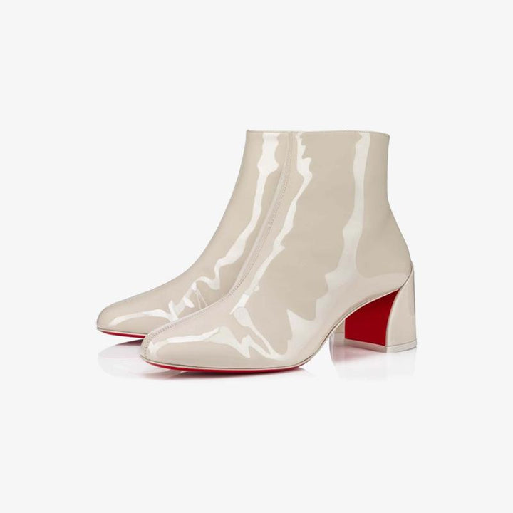 White Patent Ankle Boot - ARNO CONTI