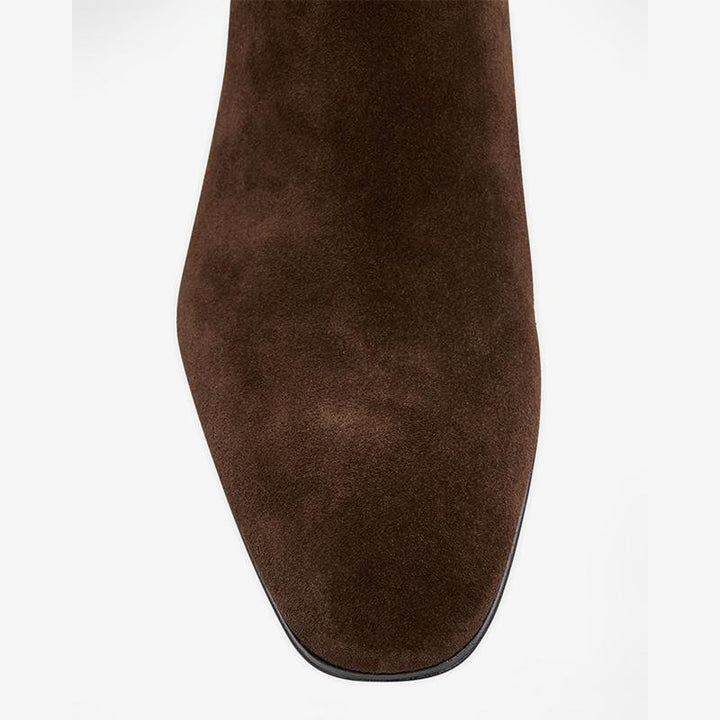 Dark Brown Suede Ankle Boots - ARNO CONTI