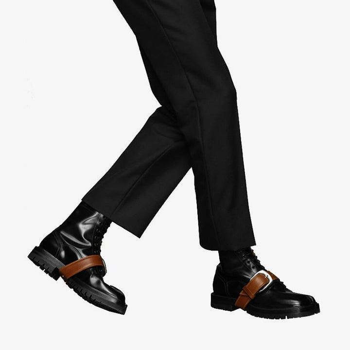 Split-toe Ankle Boots with Combat Belt Unisex - Arno Conti Shoe