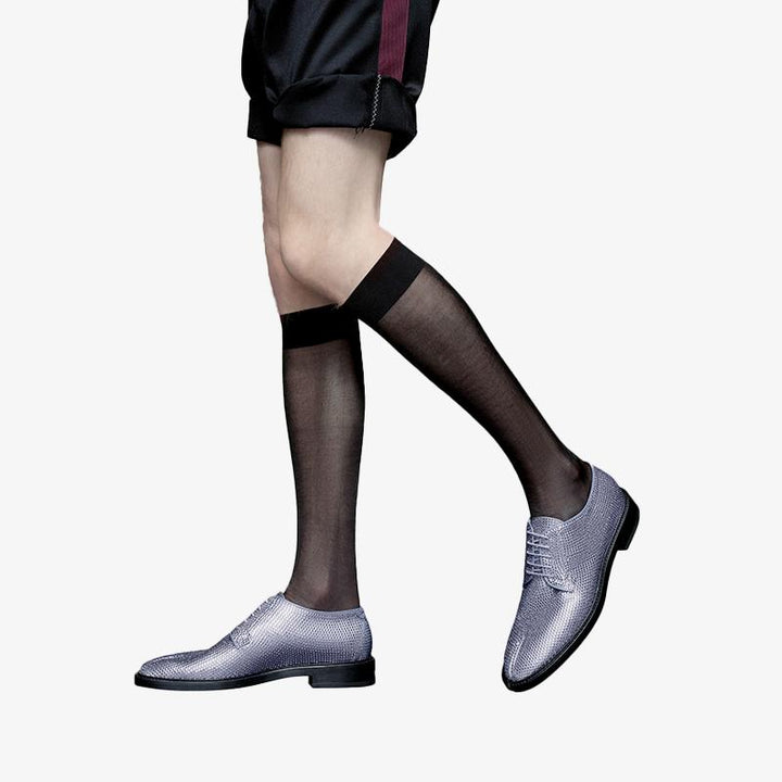 Light Blue Split-toe Rhinestone Lace-up Shoes - Arno Conti Shoe