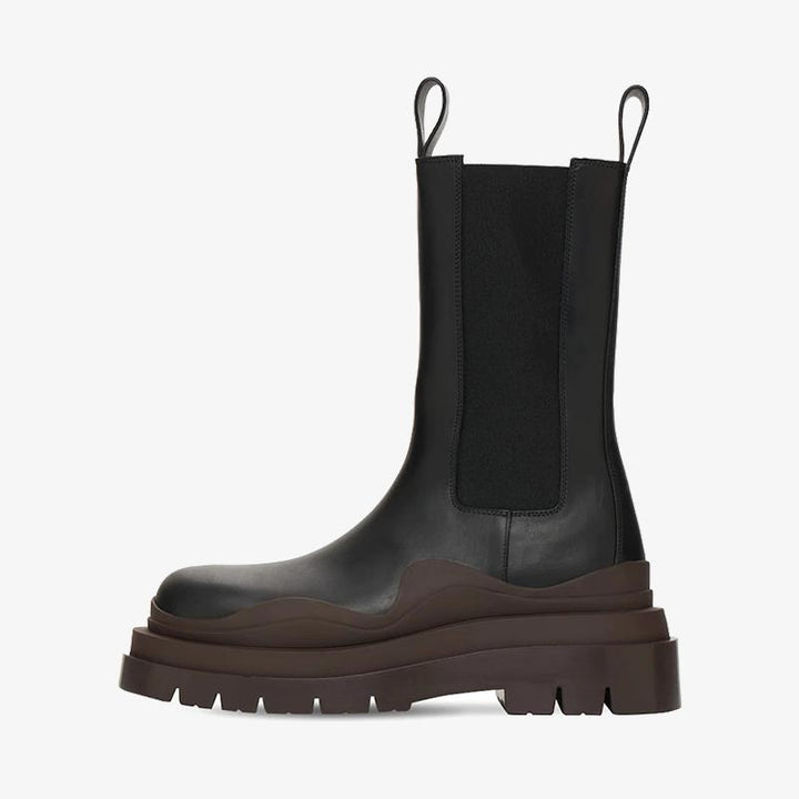 Black/Brown Chelsea Boots - Arno Conti Shoe