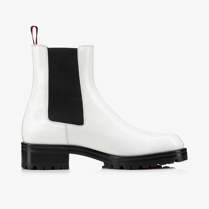 White Motorcycle-Inspired Boot - ARNO CONTI