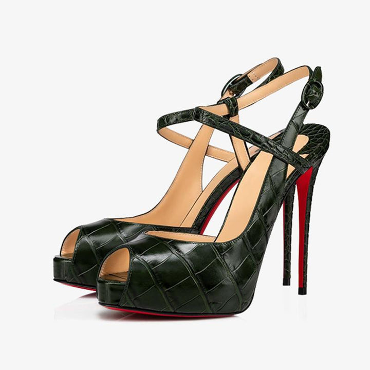 Elegant Leather Stiletto Pump - ARNO CONTI