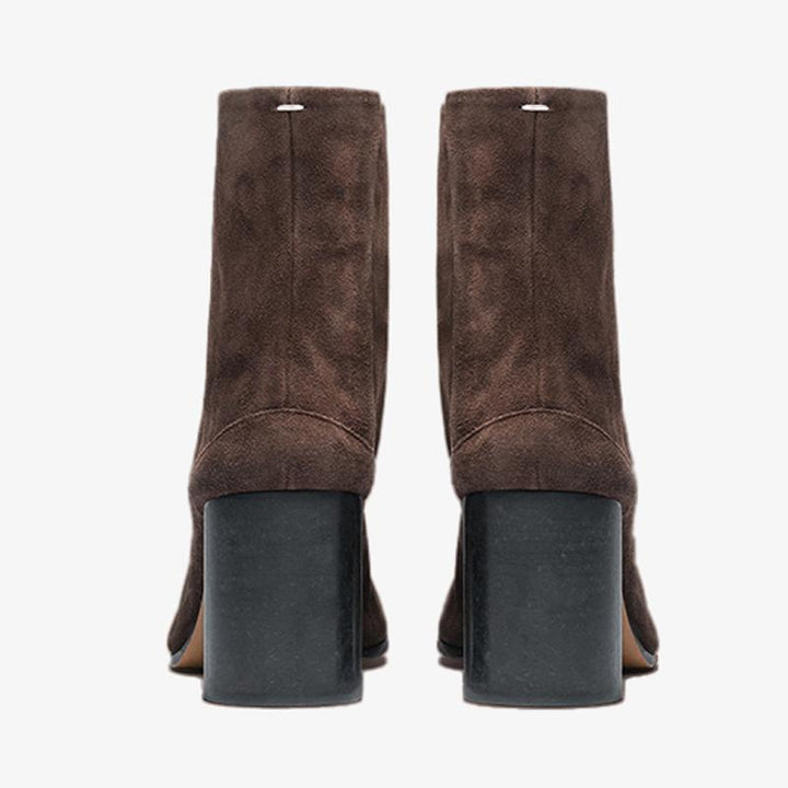 Suede Split-Toe Ankle Boots - Arno Conti Shoe