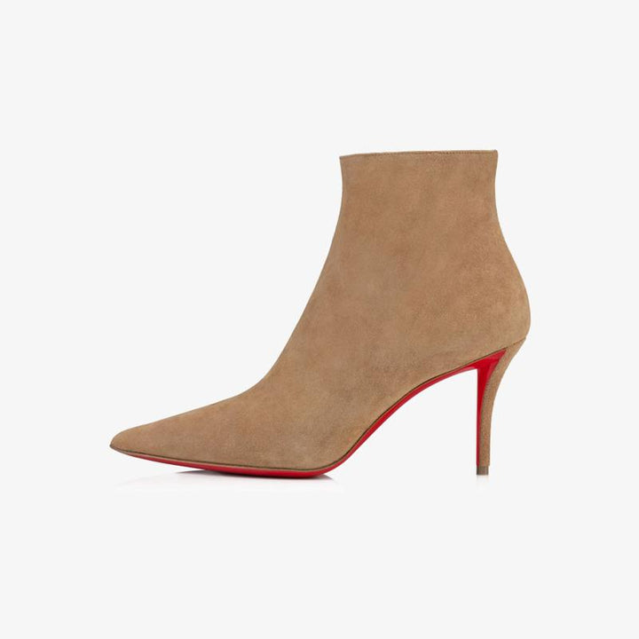 Beige Suede Ankle Boot - ARNO CONTI
