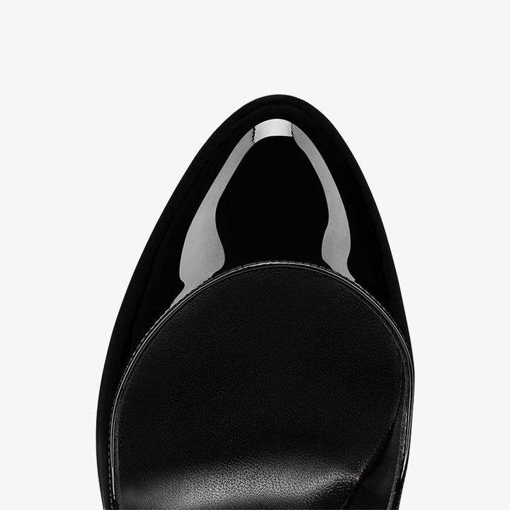 Patent Leather Stiletto with Low-Cut Vamp - ARNO CONTI