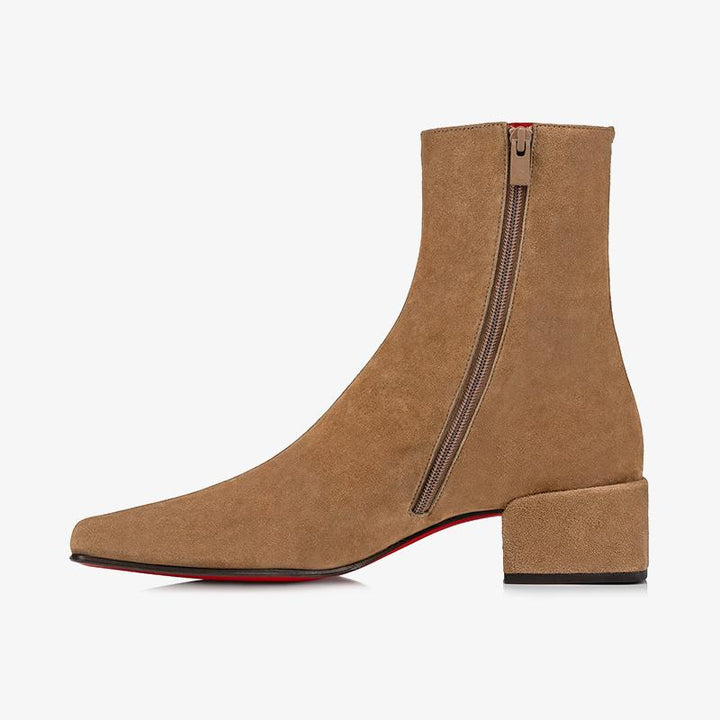 Brown Suede Ankle Boot - ARNO CONTI