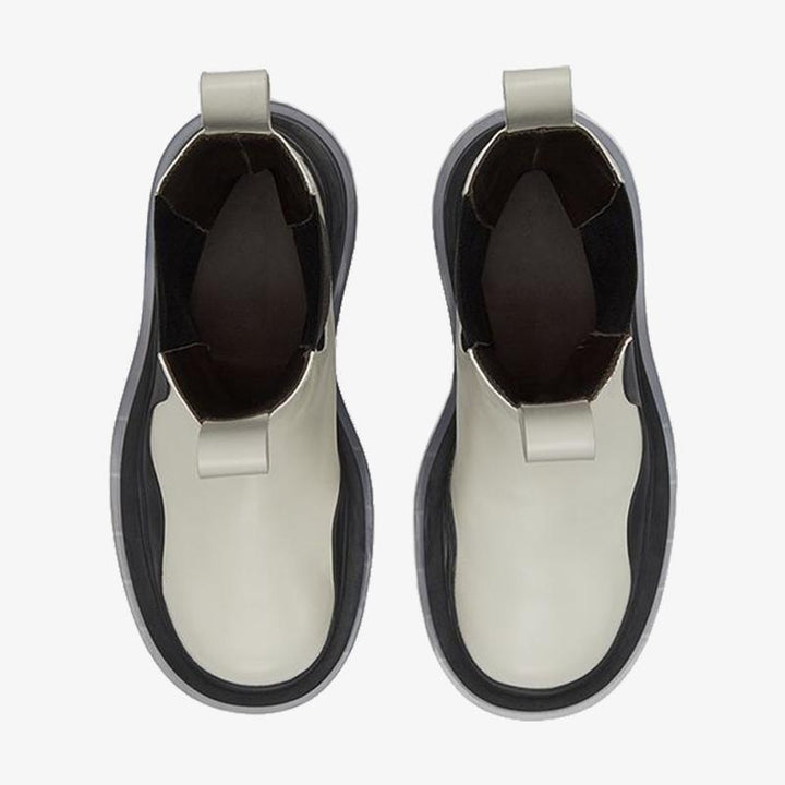 White/Black Chelsea Boots - Arno Conti Shoe