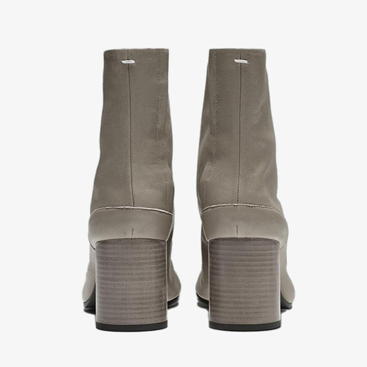 Soft calf Leather Split-Toe Ankle Boots - Arno Conti Shoe