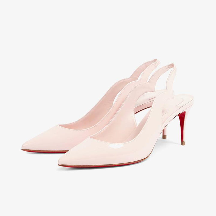 Elegant Light Pink Leather Pumps - ARNO CONTI