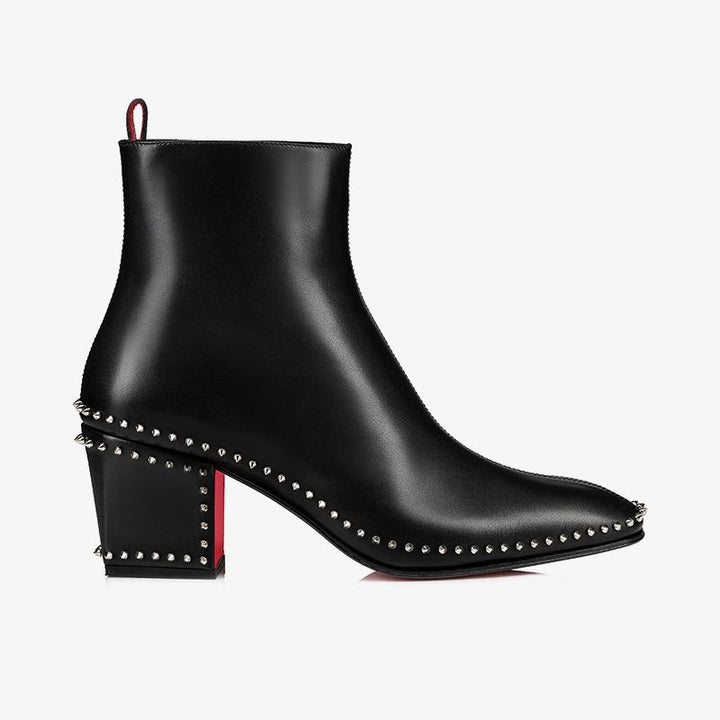 Black Ankle Spikes Boot - ARNO CONTI