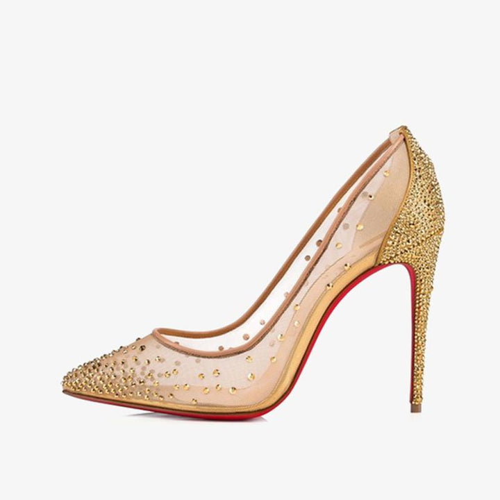 Crystal Gold Strass Pump - ARNO CONTI