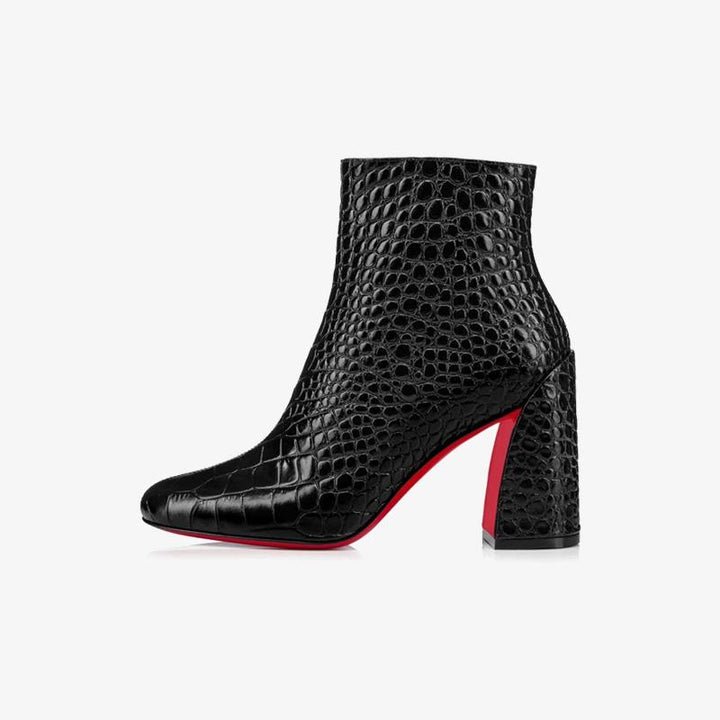 Black Leather Ankle Boot - ARNO CONTI