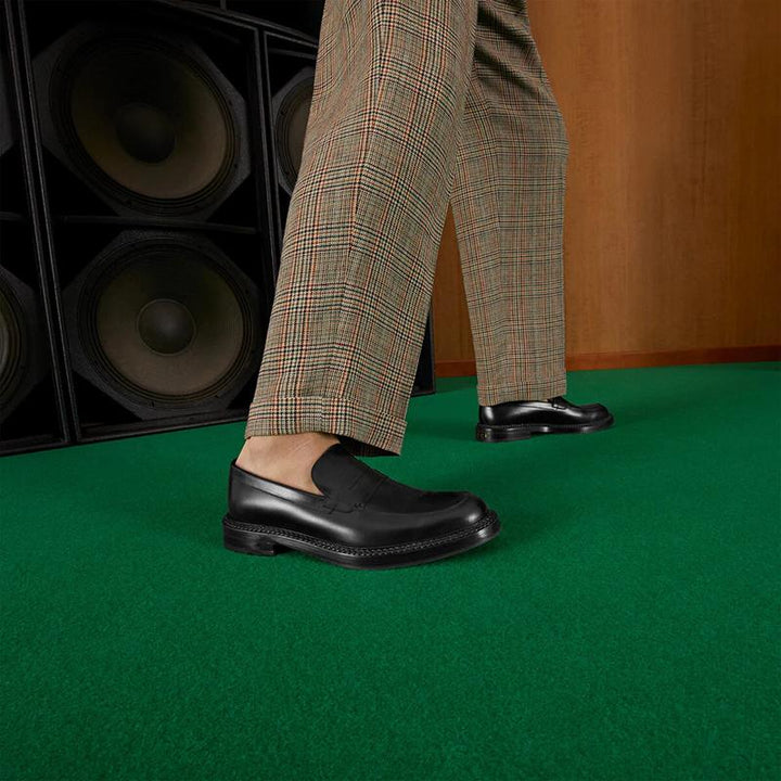 Black Leather Loafers - Arno Conti Shoe