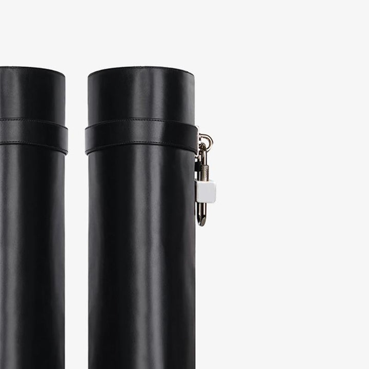 Sleek Black Slip-On High Boots - Arno Conti Shoe